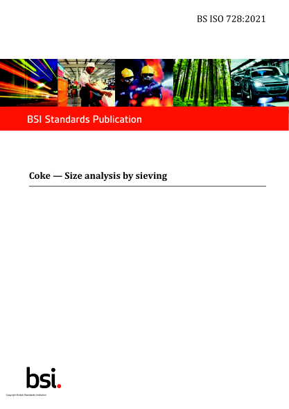 BS ISO 728-2021Coke. Size analysis by sieving