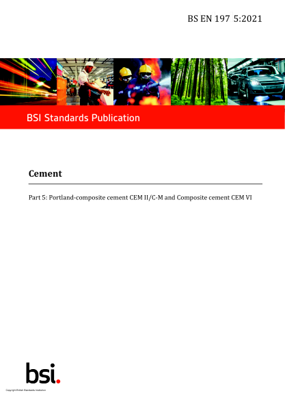 BS EN 197-5-2021Cement. Portland-composite cement CEM II/C-M and Composite cement CEM VI