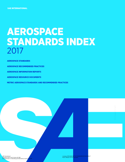 SAE AS INDEX-2017  Aerospace Standards Index - 2017