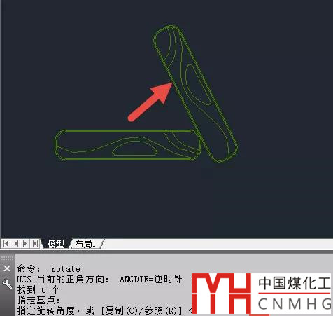 cad為什么旋轉時輸入90但旋轉的卻不是90度？