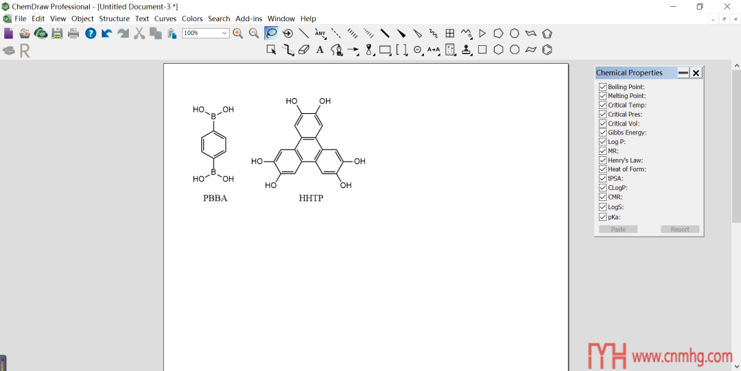 ChemDraw的使用方法(二)