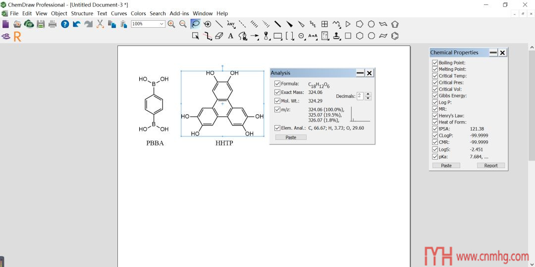 ChemDraw的使用方法(二)