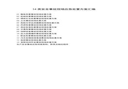 14類安全事故現(xiàn)場應(yīng)急處置方案匯編docx