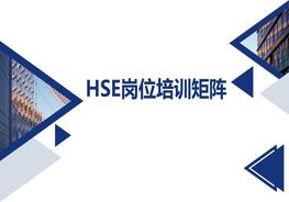 HSE崗位培訓(xùn)矩陣pptx