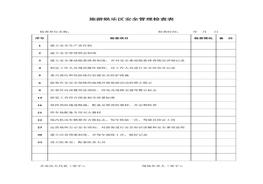 旅游景區(qū)安全管理檢查表(1)doc