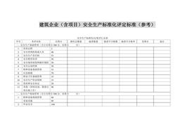 S20210807建筑企業(yè)(含項目)安全生產(chǎn)標(biāo)準(zhǔn)化評定標(biāo)準(zhǔn)（20頁）doc