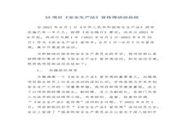 項目《安全生產法》宣傳周活動總結(1)docx