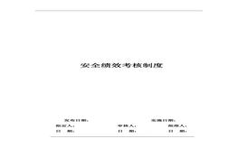 安全生產(chǎn)績效考核制度docx