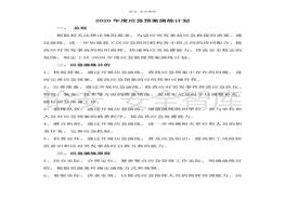 【演練計劃】2020年度應急預案演練計劃（3頁）(1)doc