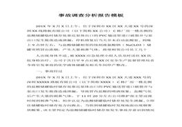 XX公司事故調(diào)查分析報(bào)告模板（15頁）docx