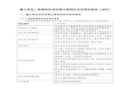 項目部主要崗位安全責(zé)任清單(1)docx