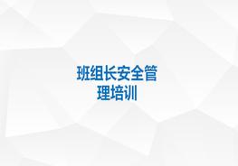 班組長(zhǎng)安全管理理論培訓(xùn)ppt