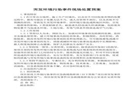 N20210716 突發(fā)環(huán)境污染事件現(xiàn)場處置預案docx