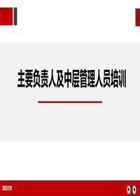 主要負(fù)責(zé)人及中層管理人員培訓(xùn)（163頁）pptx