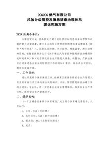 燃?xì)夤撅L(fēng)險分級管控及隱患排查治理體系建設(shè)工作實施方案doc