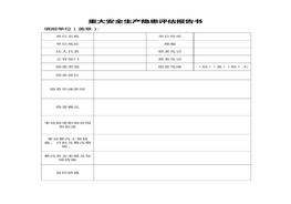 重大安全生產(chǎn)隱患評(píng)估報(bào)告書doc