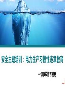 安全主題培訓：電力生產(chǎn)習慣性違章教育丨36頁pptx