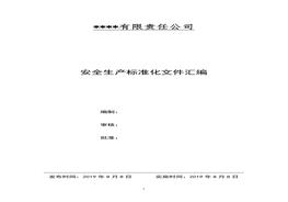 最全版本安全生產(chǎn)標(biāo)準(zhǔn)化文件匯編docx
