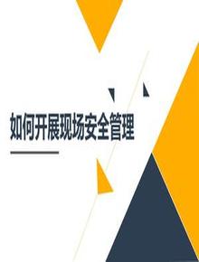  如何開展現(xiàn)場安全管理pptx
