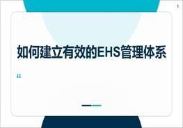 如何建立有效的EHS管理體系（56頁）pptx