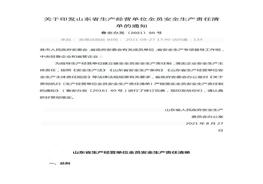 山東省生產(chǎn)經(jīng)營單位全員安全生產(chǎn)責任清單docx