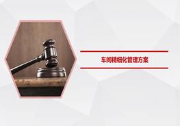 車間生產(chǎn)精細(xì)化管理方案pptx