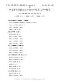 煙花爆竹經(jīng)營企業(yè)安全生產(chǎn)標(biāo)準(zhǔn)化評審標(biāo)準(zhǔn)doc