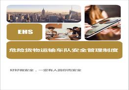 危險貨物運輸車隊安全生產(chǎn)管理制度匯編doc