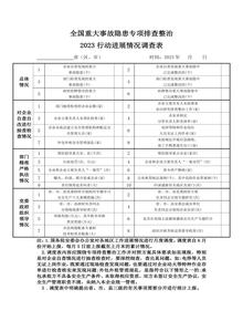 全國(guó)重大事故隱患專項(xiàng)排查整治2023行動(dòng)進(jìn)展情況調(diào)查表docx
