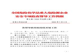 全國危險化學品重大危險源企業(yè)專項檢查督導工作簡報（第6期）pdf