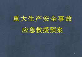 重大生產(chǎn)安全事故應(yīng)急救援知識(shí)培訓(xùn)ppt