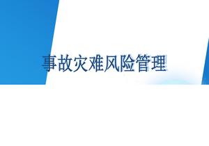 事故災(zāi)難風(fēng)險(xiǎn)管理pptx