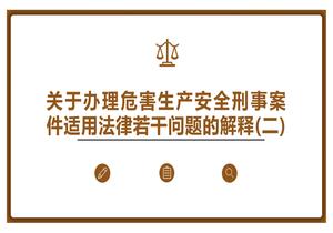 關(guān)于辦理危害生產(chǎn)安全刑事案件適用法律若干問(wèn)題的解釋（二） (2)(1)pptx