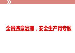 全員違章治理，安全生產(chǎn)月專題ppt