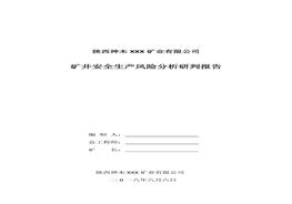 安全生產(chǎn)風(fēng)險(xiǎn)分析研判報(bào)告（礦業(yè)公司）docx