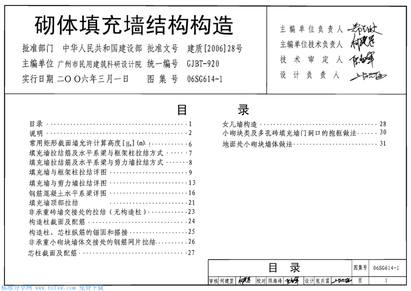 06SG614-1_砌體填充墻結(jié)構(gòu)構(gòu)造.pdf